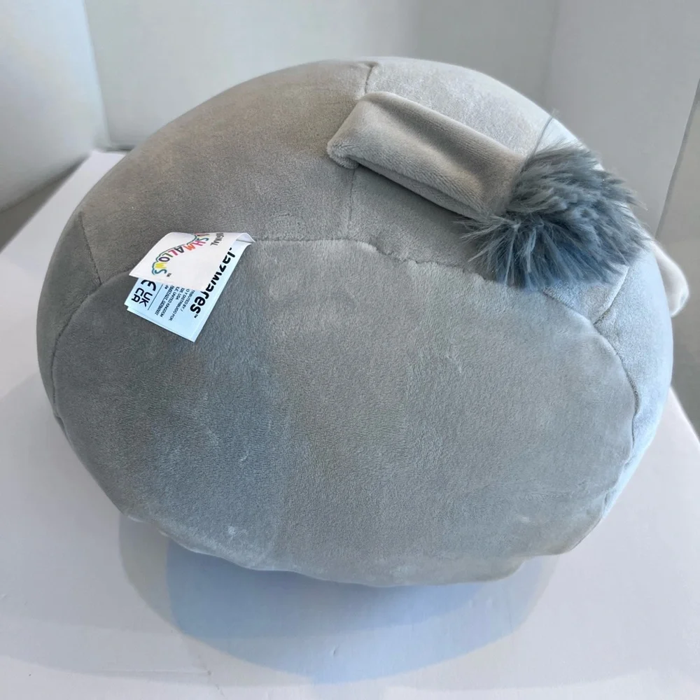 NWT Squishmallows Gift Set 12” Mila Elephant Slippers Sz 13/1 Kids Shoe Size
